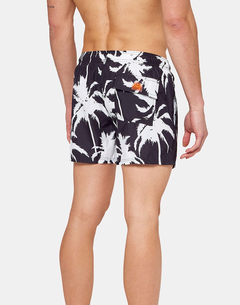 MULTIPALM PRINT SHORT SWIM SHORTS