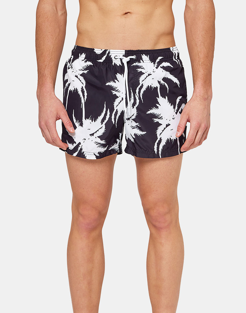 MULTIPALM PRINT SHORT SWIM SHORTS