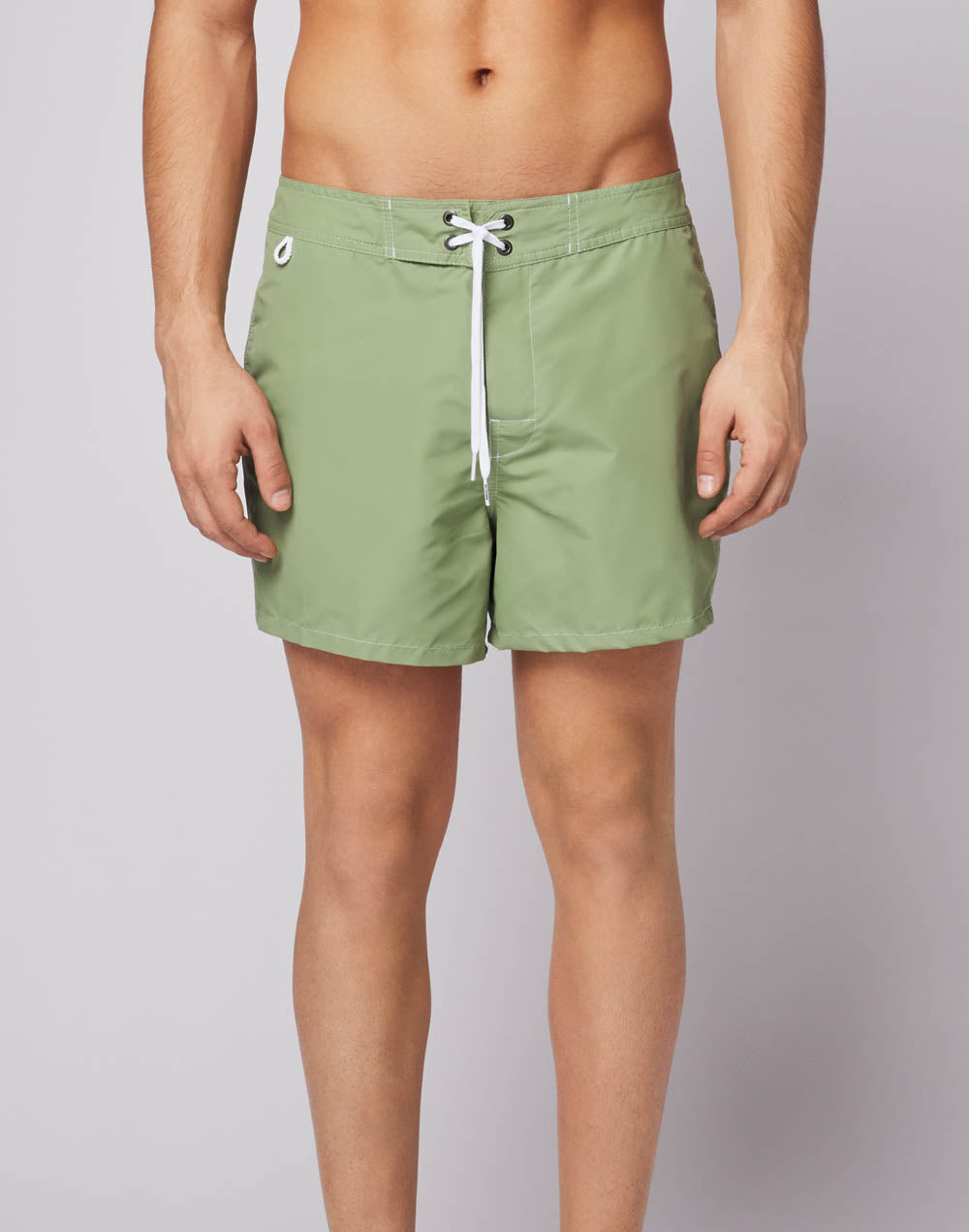 ICONIC TAFFETA FIXED WAIST SHORT SWIMSHORTS