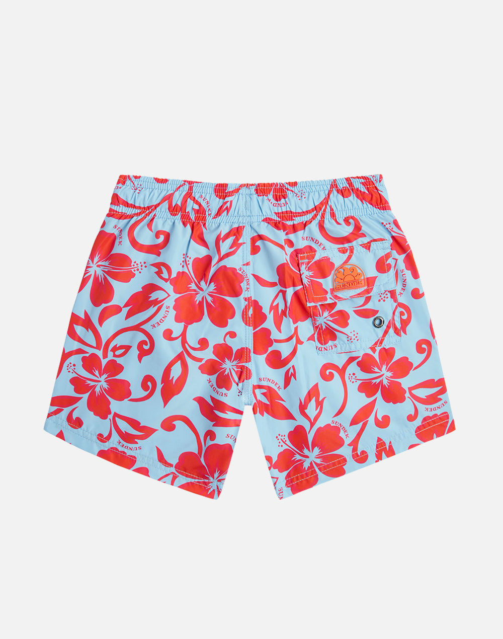 CHILDREN'S SWIMSUIT WITH HIBISCUS PRINT