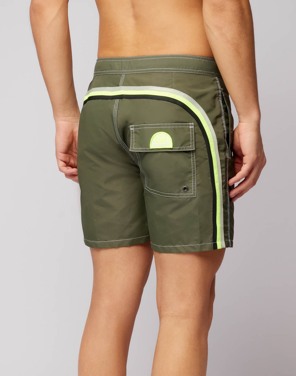 FIXED WAIST MID-LENGTH SWIM SHORTS