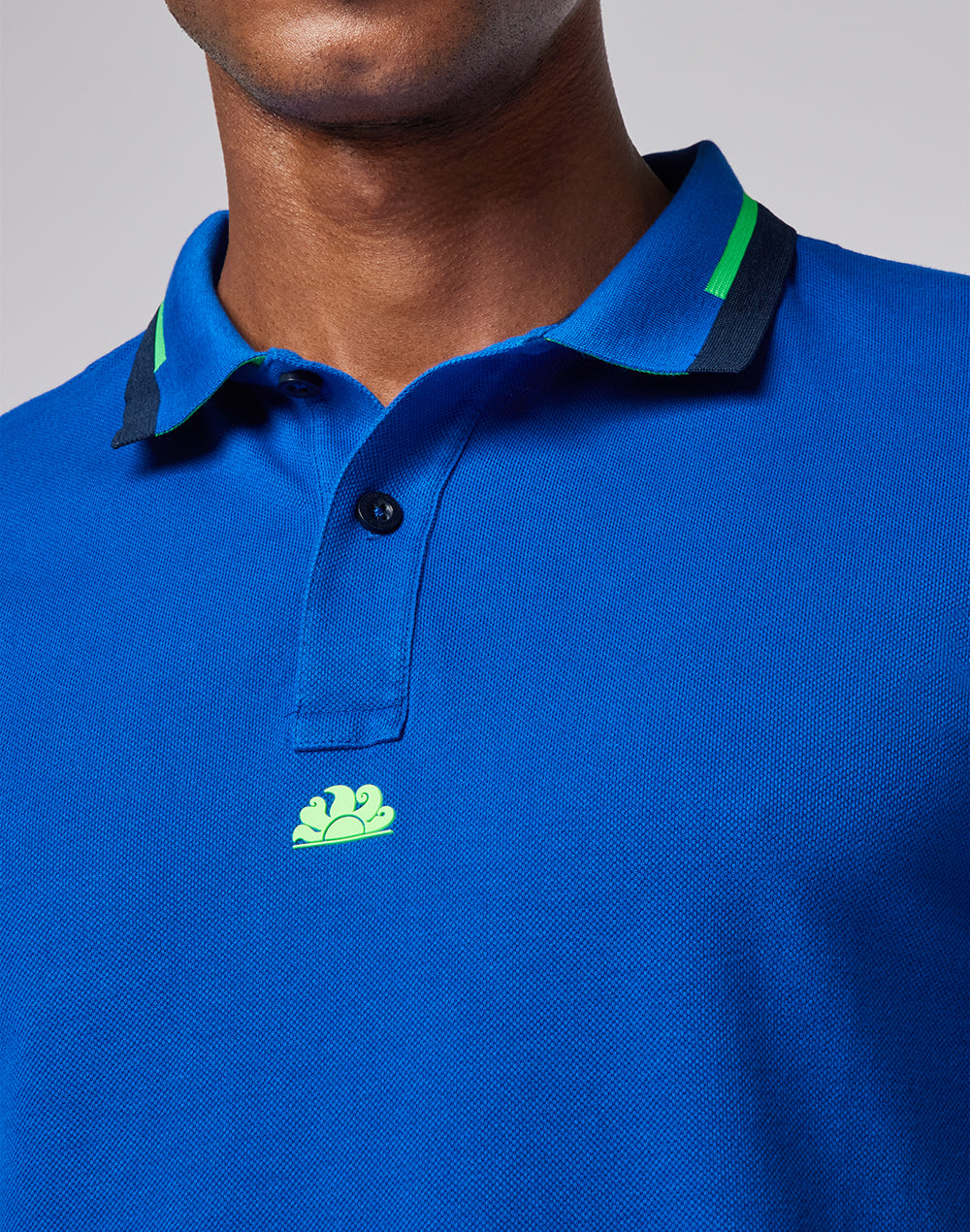 COMBINED PIQUÉ COTTON POLO SHIRT