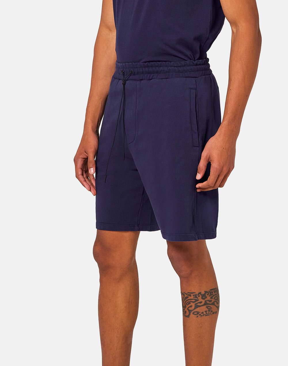 GARMENT-DYED FLEECE WALKING SHORTS