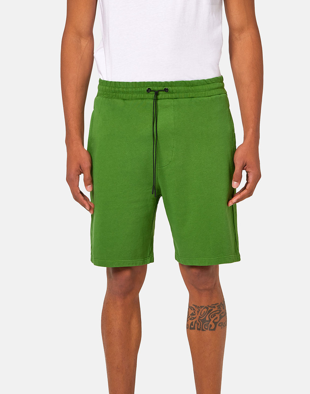 GARMENT-DYED FLEECE WALKING SHORTS