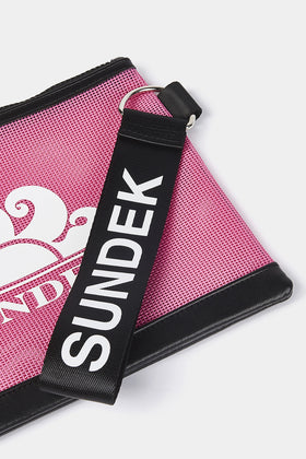 MINI POCHETTE EN MAILLE AVEC LOGO