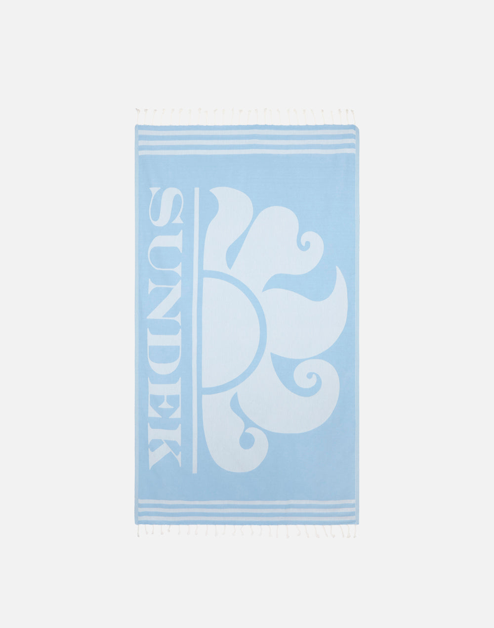 SERVIETTE DE PLAGE FOUTA JACQUARD AVEC LOGO