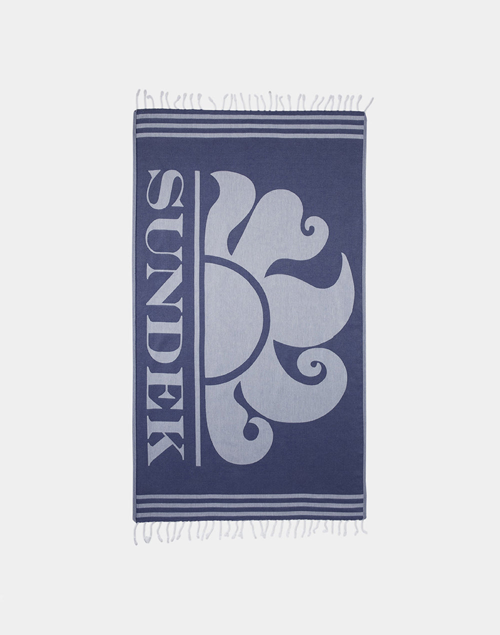 SERVIETTE DE PLAGE FOUTA JACQUARD AVEC LOGO