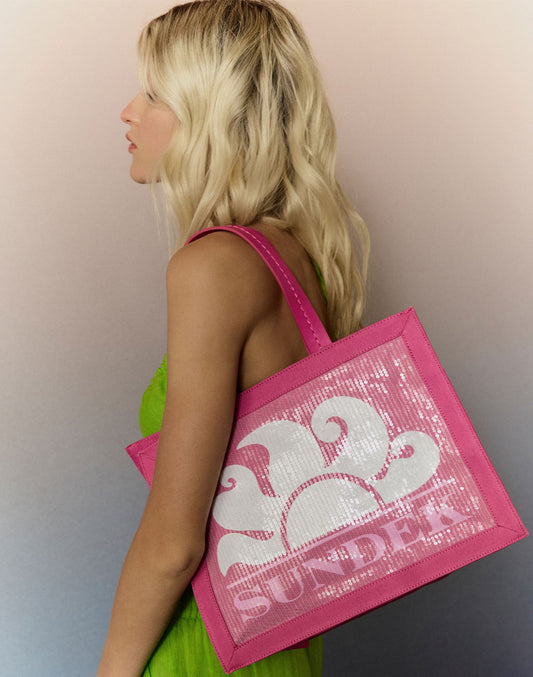 TOTE MEDIUM IN PAILLETTES