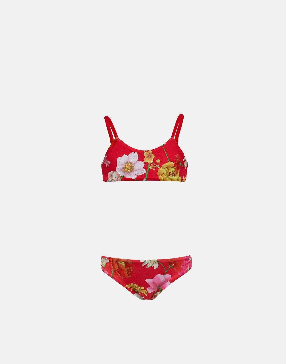 Sundek bikini with bandeau top and standard briefs Sundek bikini with bandeau top and standard briefs