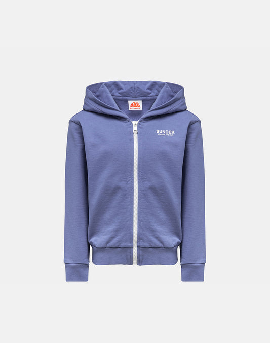 SUDADERA CON CAPUCHA Y CREMALLERA