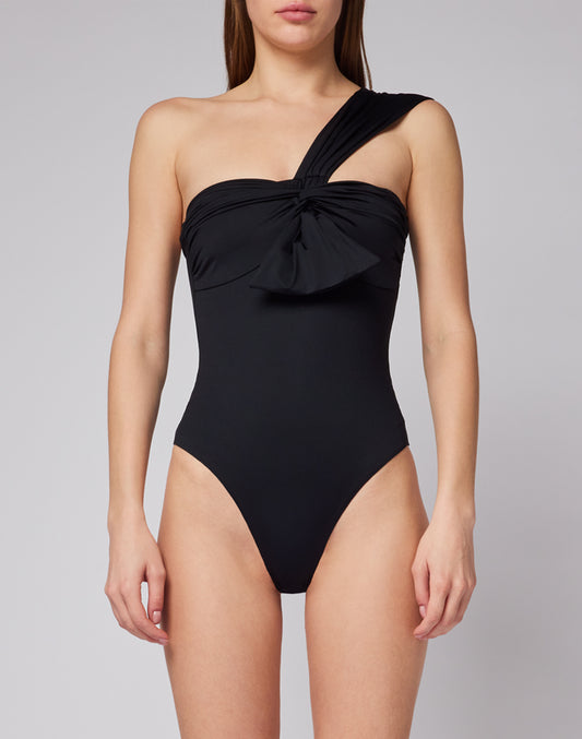 MAILLOT DE BAIN UNE ÉPAULE AVEC NŒUD