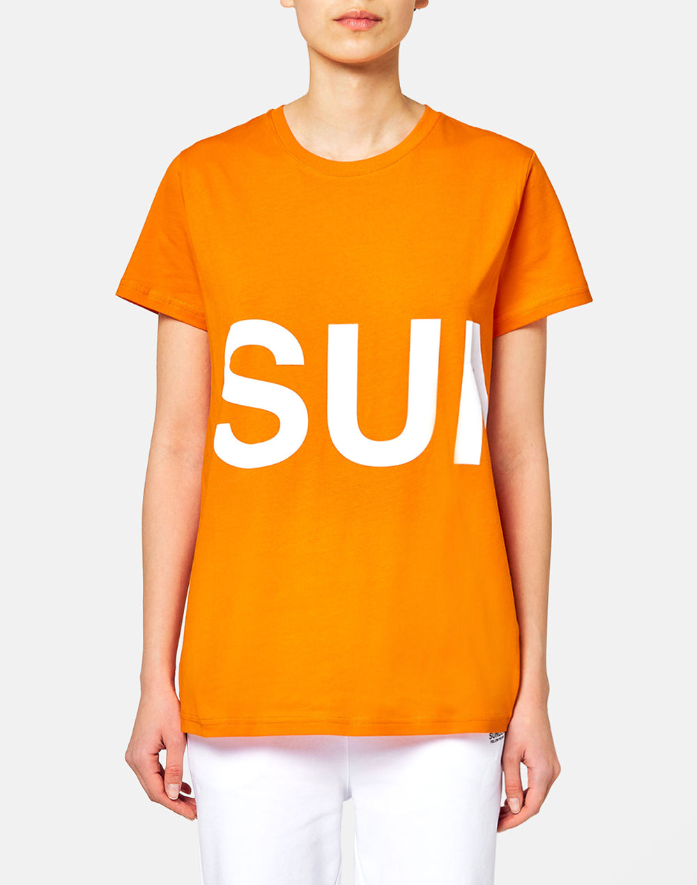 OVERSIZED ORGANIC COTTON T-SHIRT WITH PRINTED LOGO 